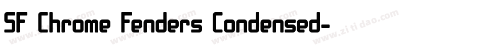 SF Chrome Fenders Condensed字体转换